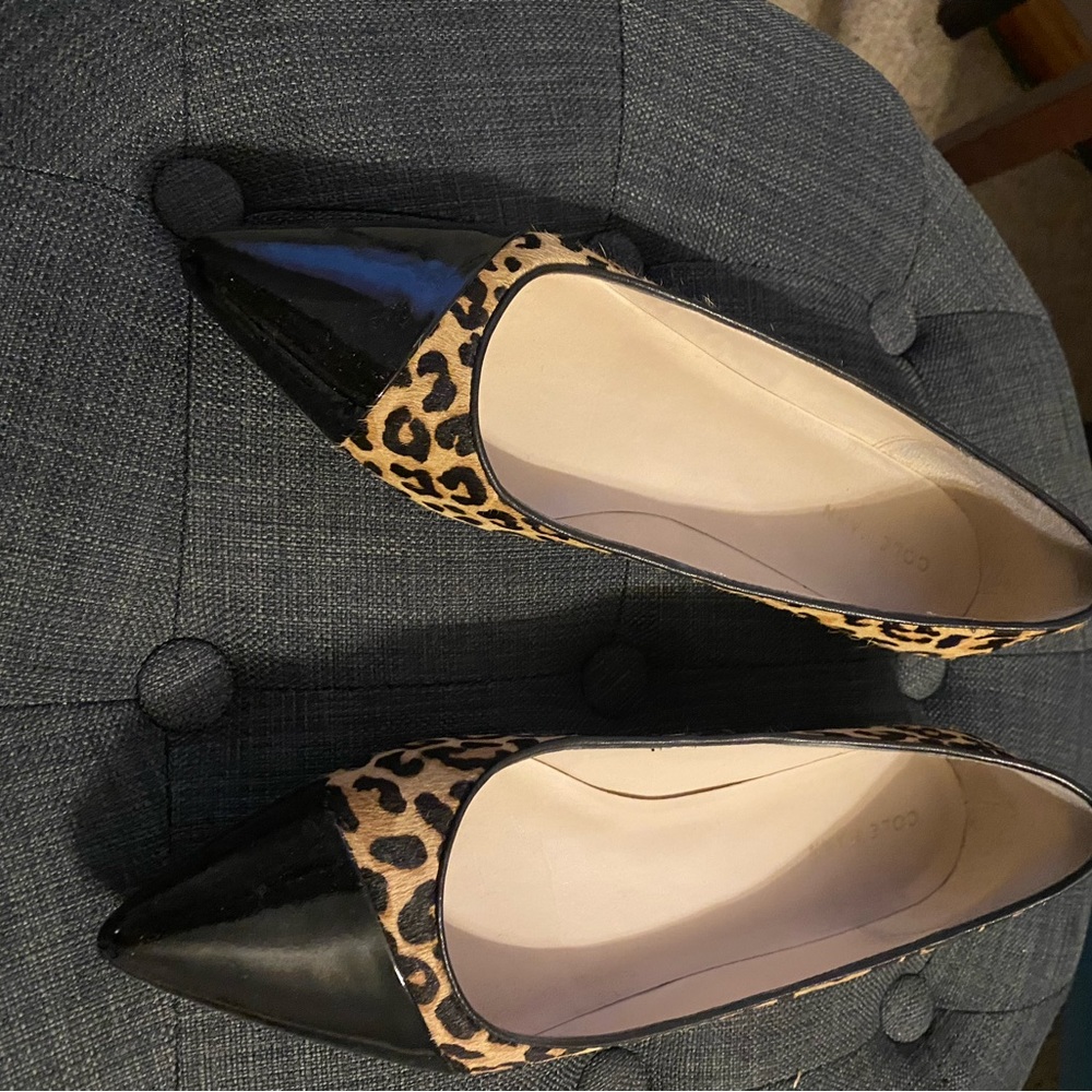 Cole Haan animal print flats